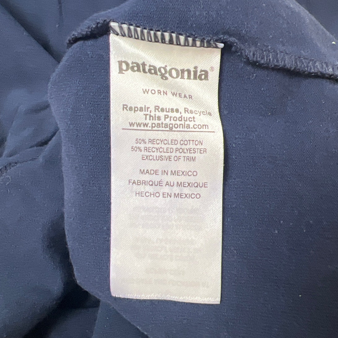 Patagonia Men Navy Blue Long Sleeve Top Size Small