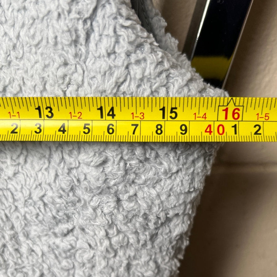 Patagonia Vest Los Gatos Fleece Furry Sleeveless Full Zip Gray Womens Medium