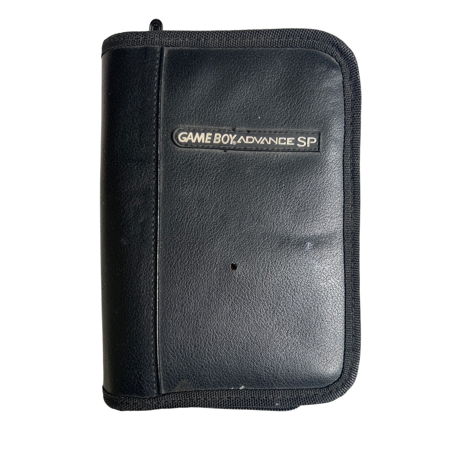 Nintendo Gameboy Advance SP Black Leather Carrying Case GBA Travel Cases