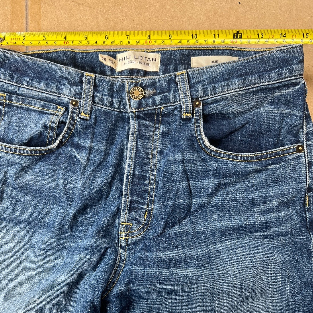 Nili Lotan Made In The US Demi Flare Jeans Women Size 28