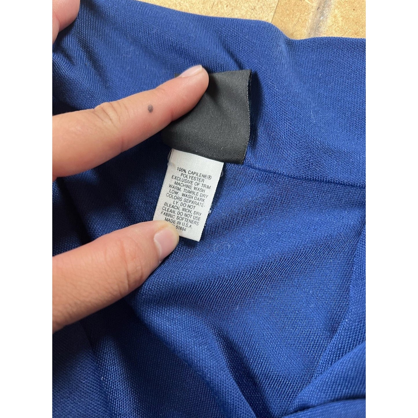 Patagonia Shirt Mens XL Blue Capilene 1/2 Zip Mock Neck Long Sleeve Base Layer