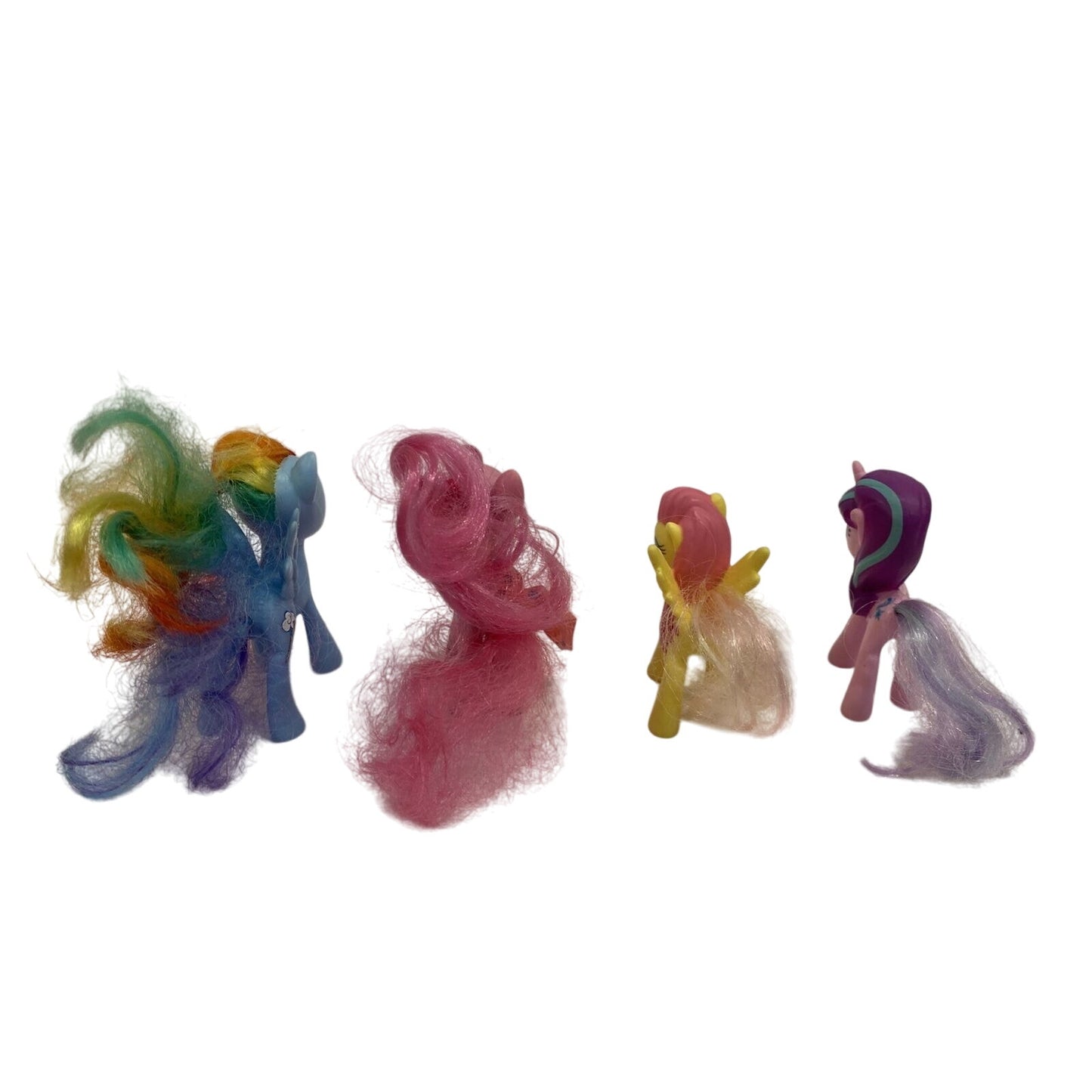 2010 My Little Pony Figures Lot Of 4 Rainbow Dash Pinkie Pie Buttercup Twilight