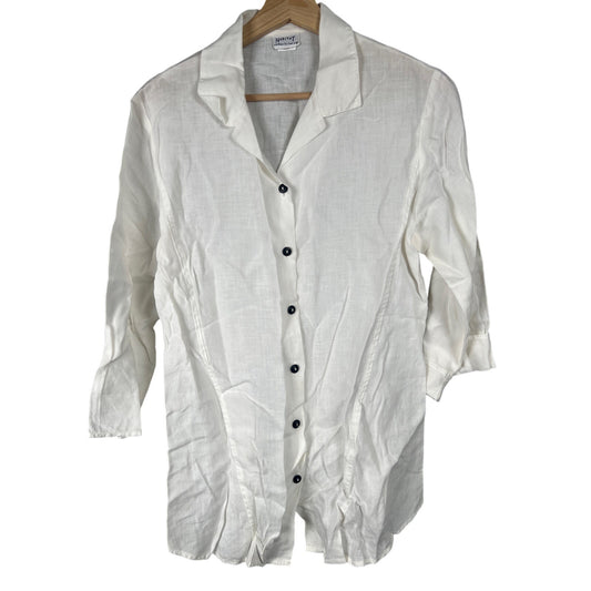 Habitat Clothes To live in Small Linen Long Sleeve Women's Top