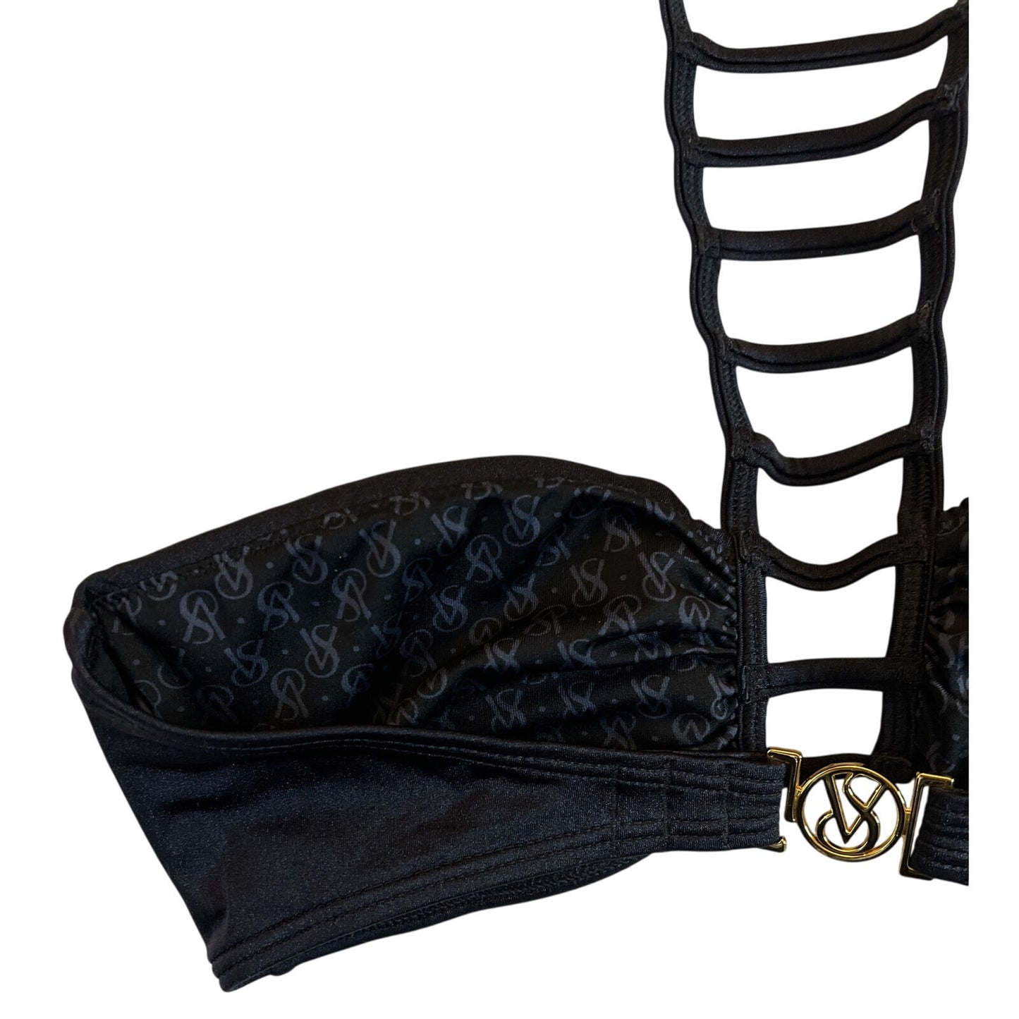 Victoria's Victoria Secret S Small Bikini - Black Gold Clasp - EUC