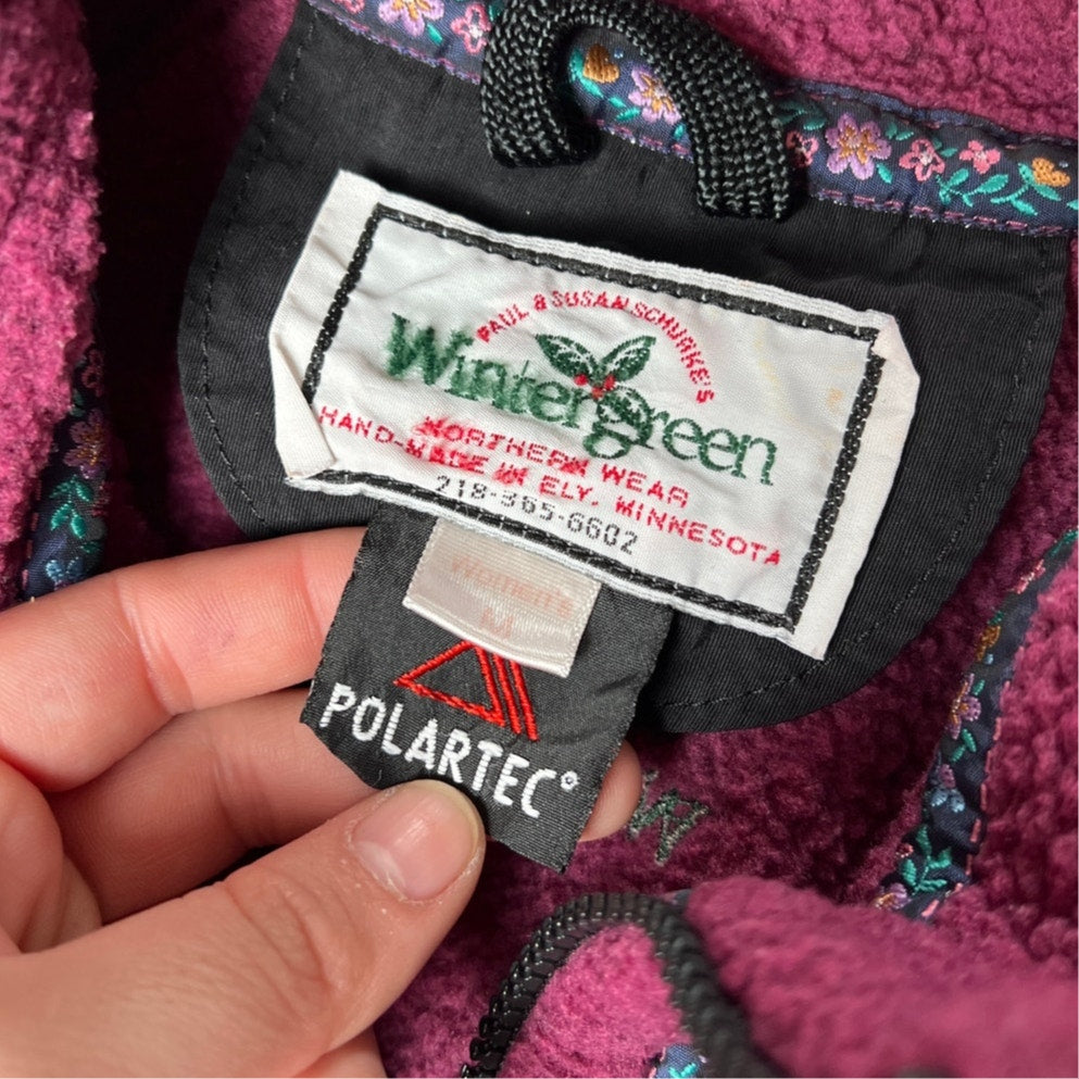 Wintergreen Northern Wear Expedition Women Medium Fleece Full Zip Polartec