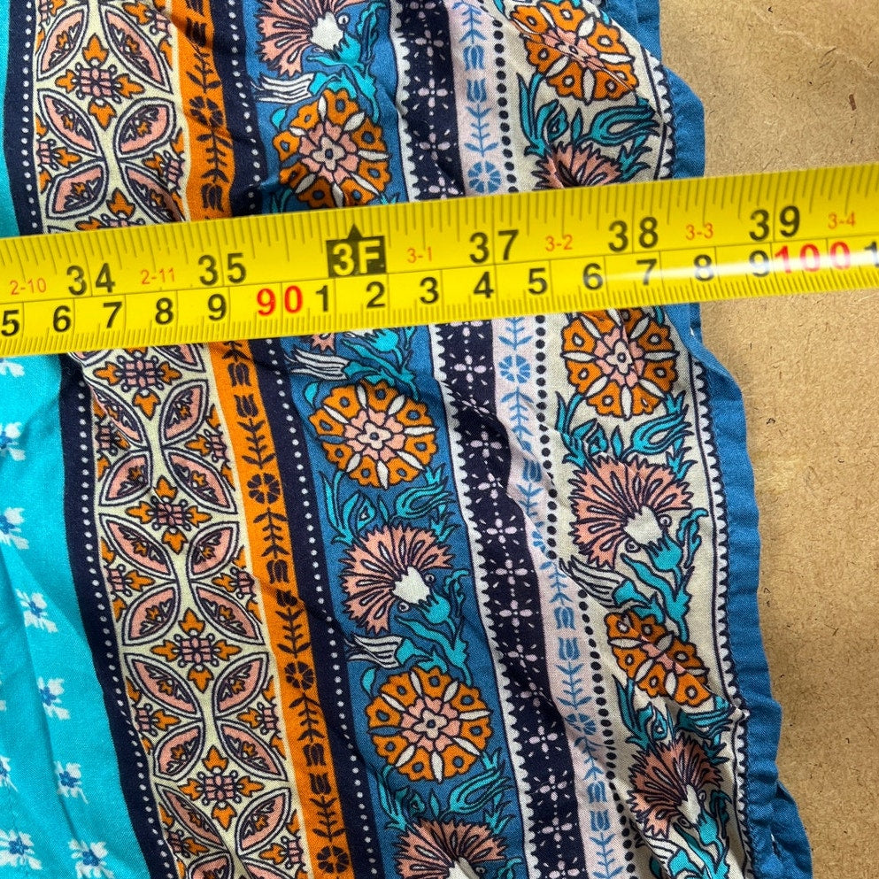 Sundance Butterfly Boho Mandala Flowy Blouse Size XL