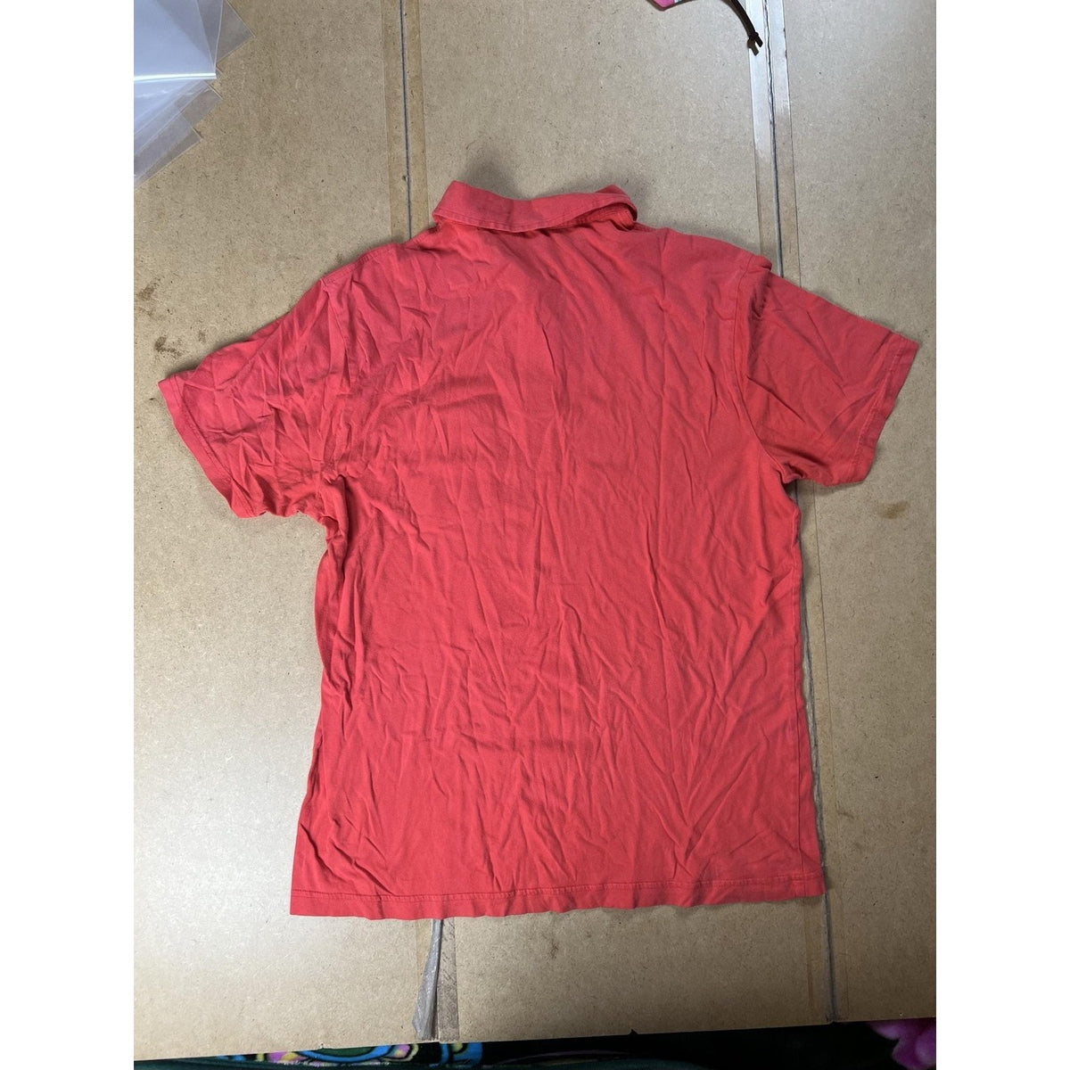 Original Penguin Polo Mens L Red Classic Fit Pocket Embroidered Cotton Jersey