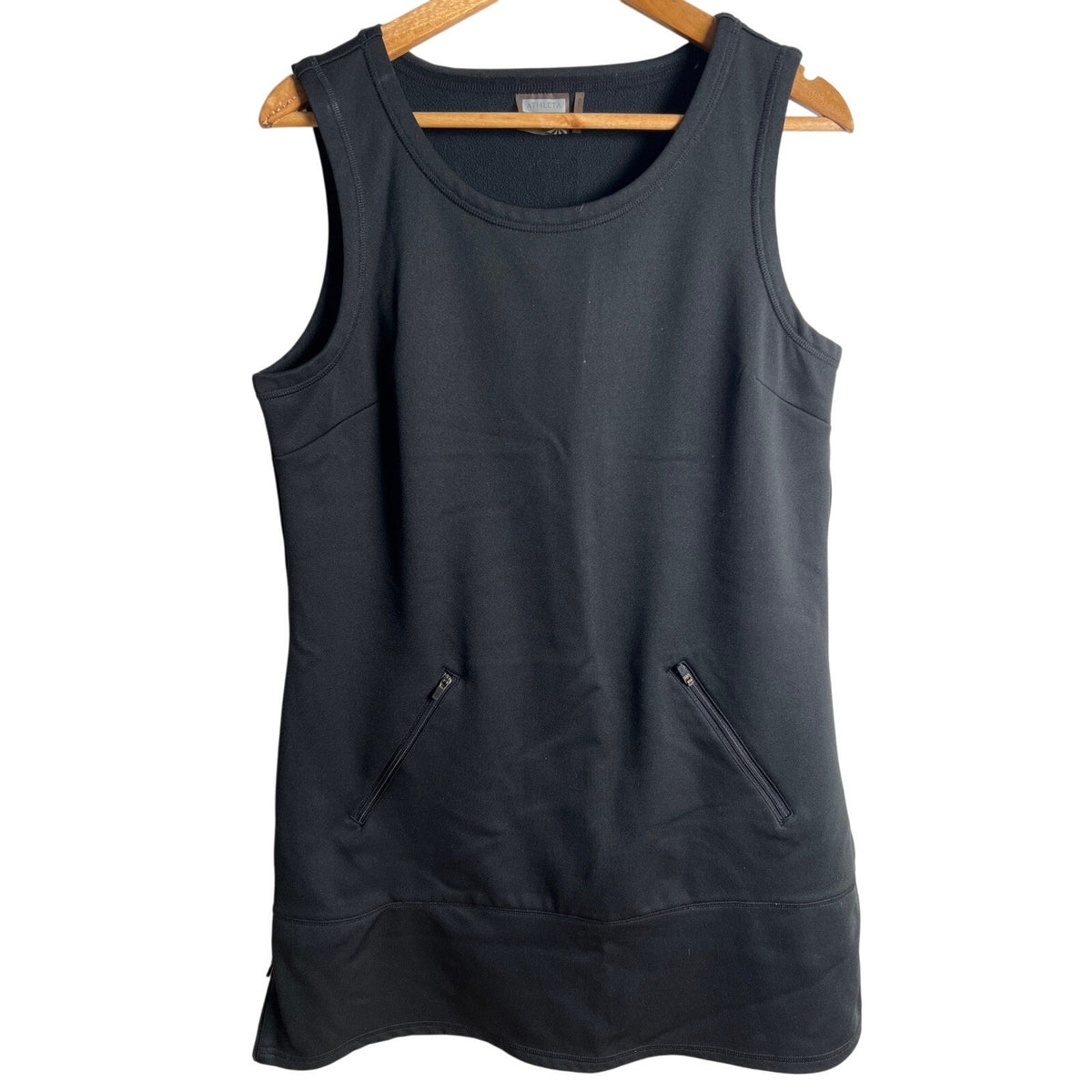 Athleta Mini Black Dress Women Size L