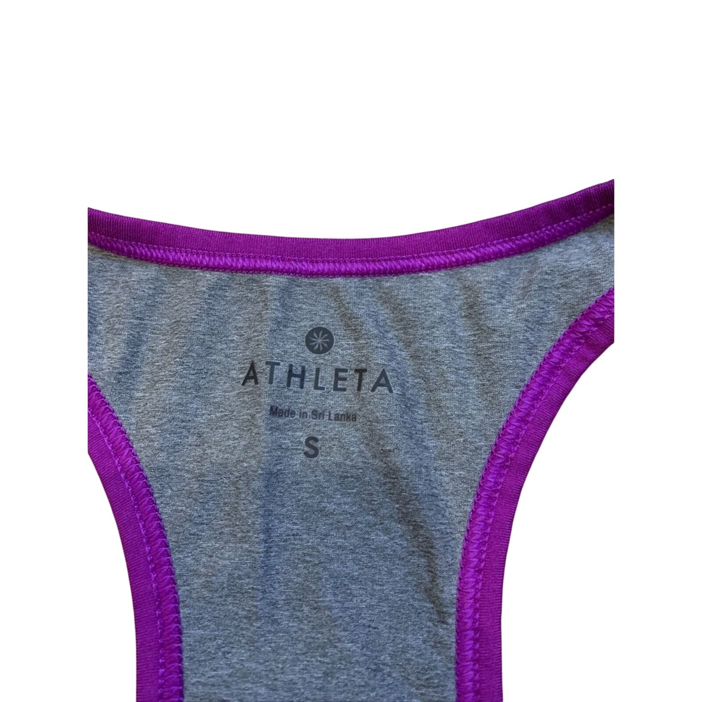 Athleta Women's Tank top Purple Gray Racer Back Size Small S
