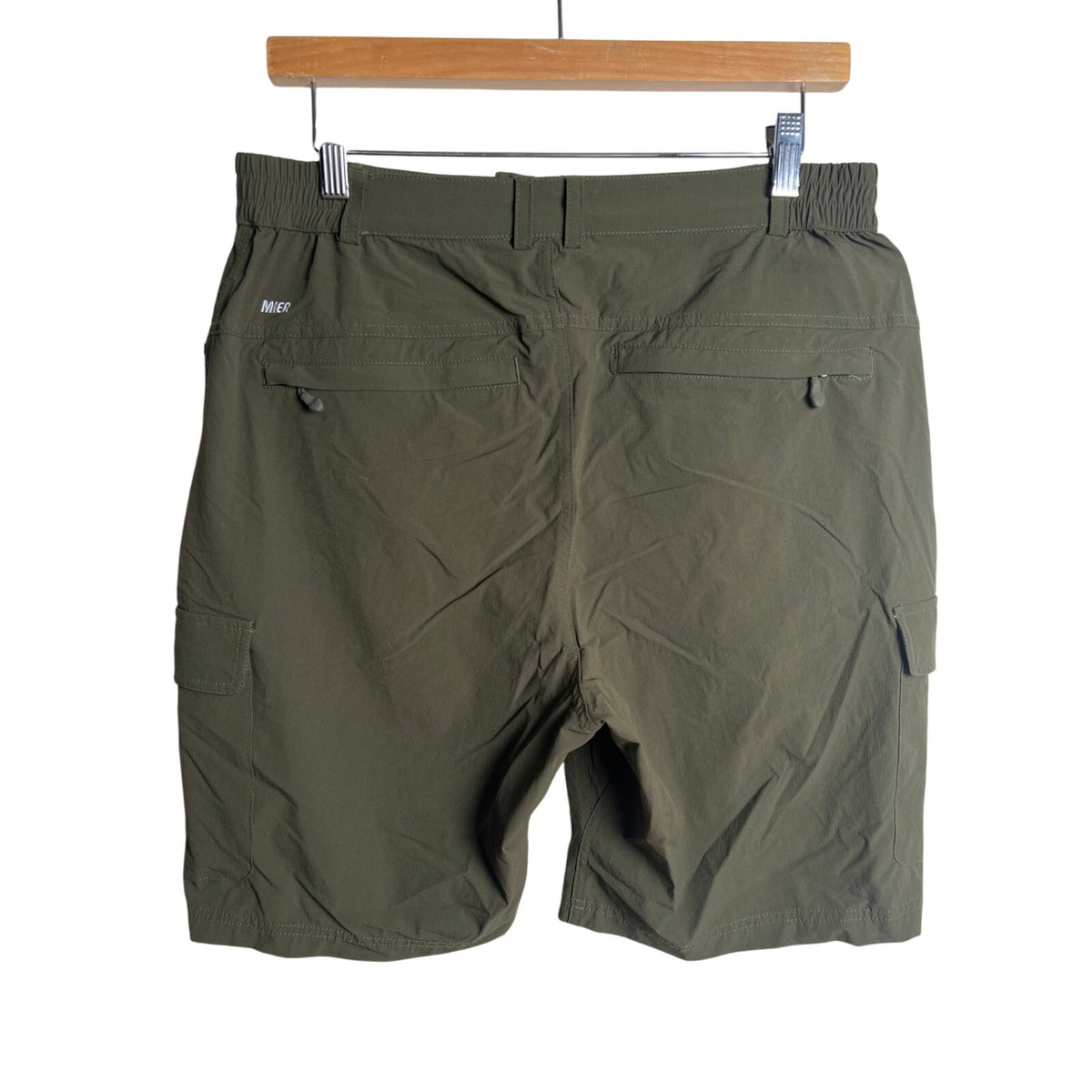 MIER Shorts Women's Size 12 Gray Nylon Stretch Cargo Lightweight Hiking Outdoor