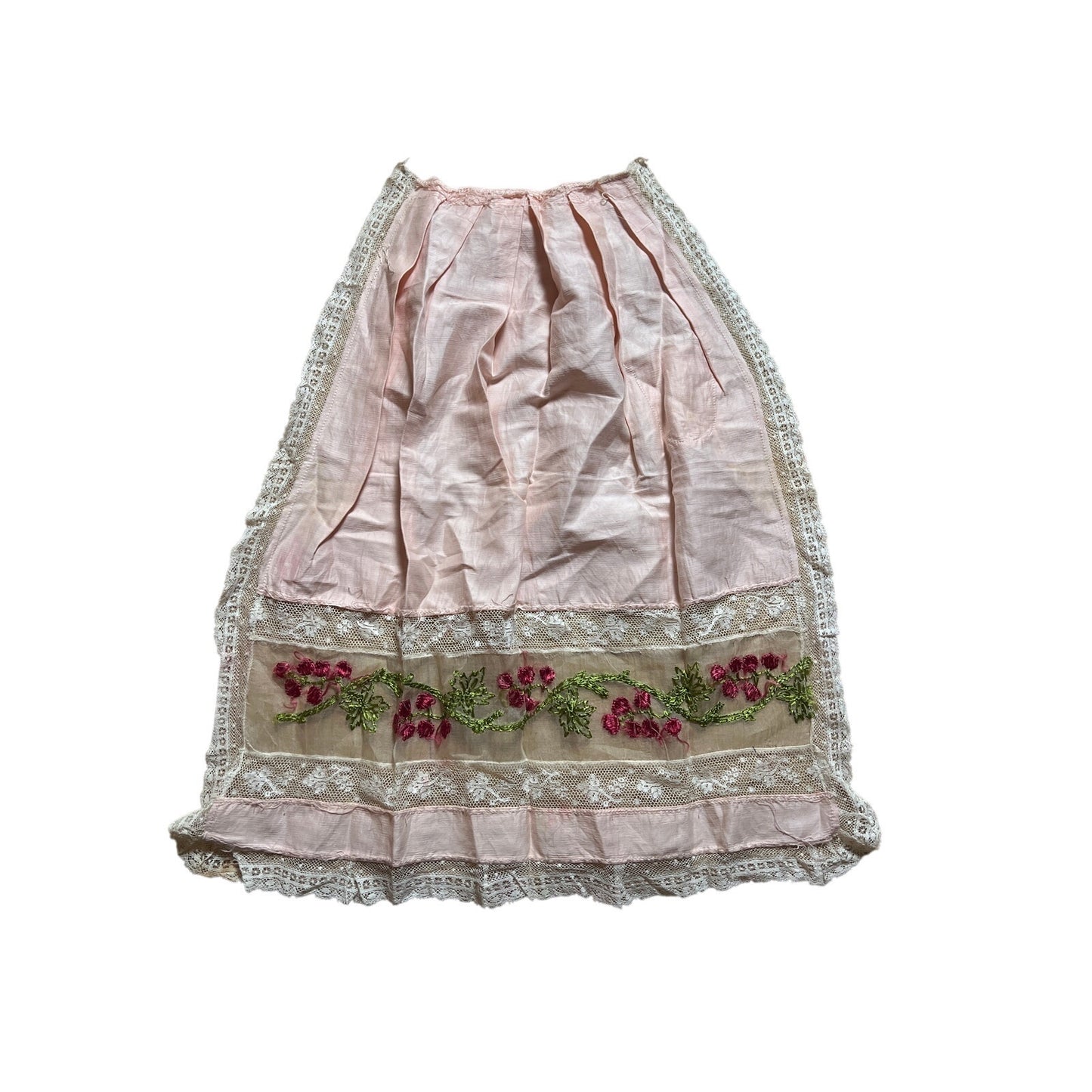 Vintage Handmade Pink Floral Kitchen Cloth