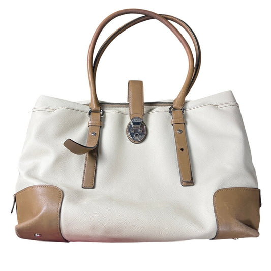 Tumi Tan 73105SN Turin Shopper Tote Leather Purse