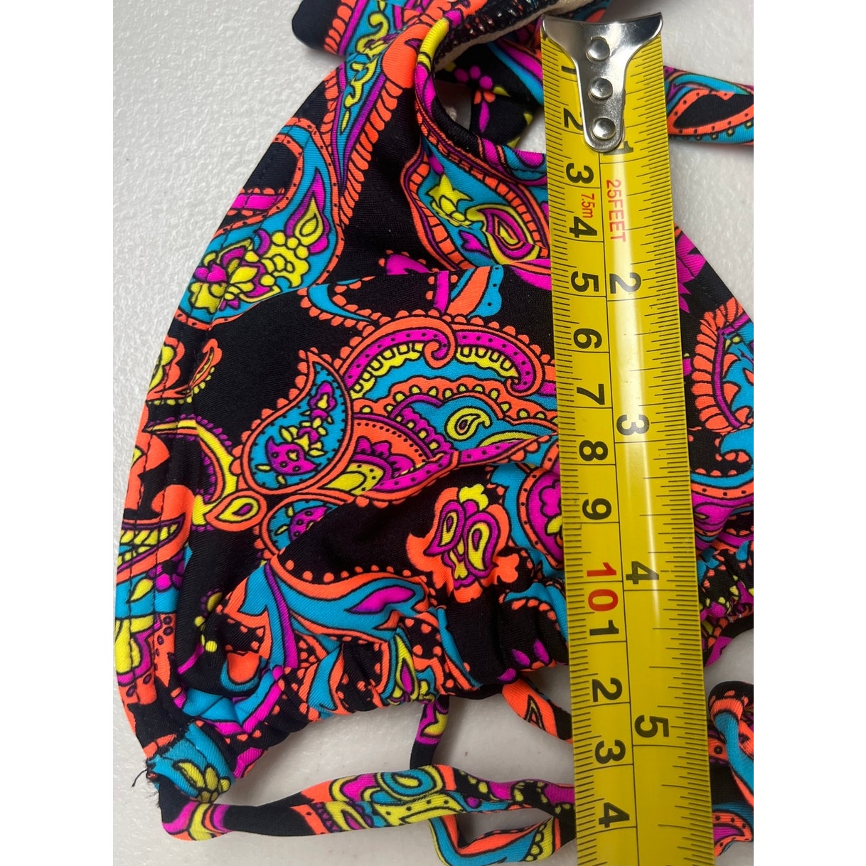 Alloy Boho Triangle Multicolor Swim Top Size Large