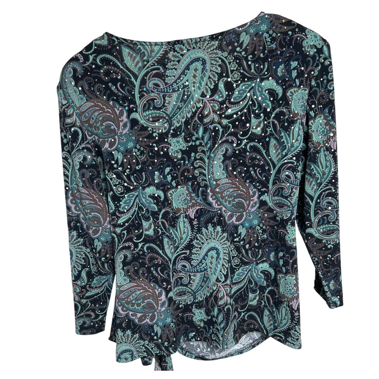 Y2K R & M Richards Size 12 Blouse Shoulder Pad Green