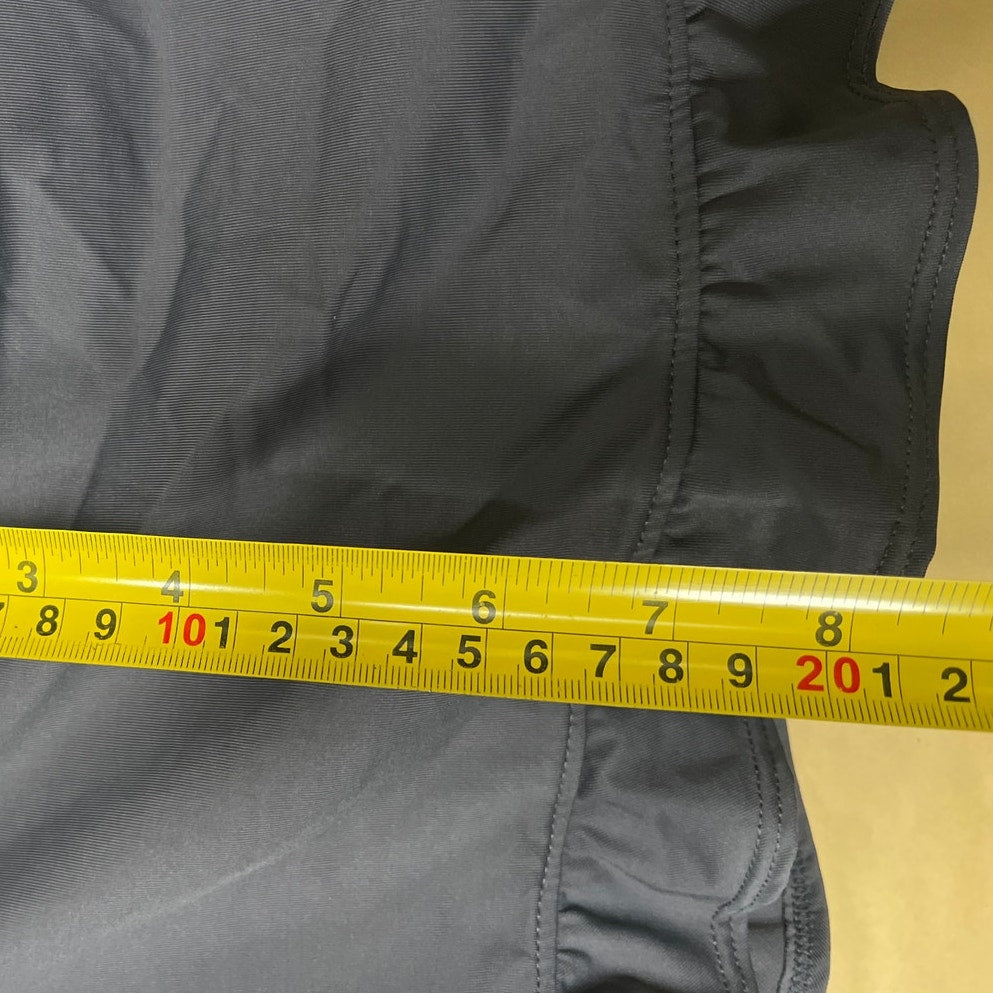 Athleta Size medium NWT Women's Mini Skirt Shirred Ruffle Navy