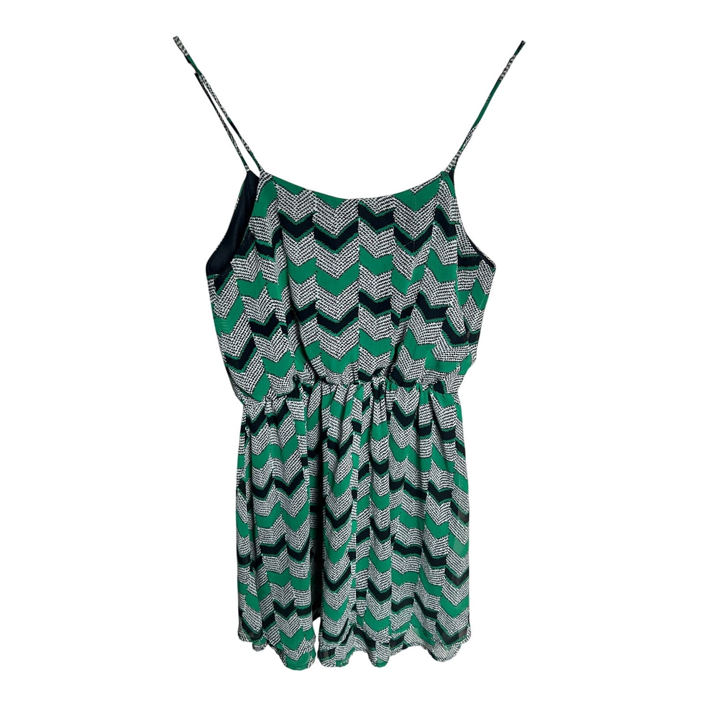 Audrey 3 + 1 Green Above Knee Mini Dress *Dimensions In Pictures*