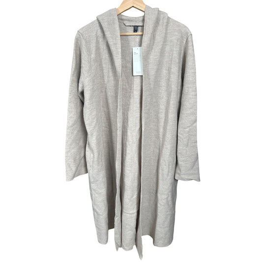 Eileen Fisher NWT 100% Wool Hooded The System Sweater Size Large