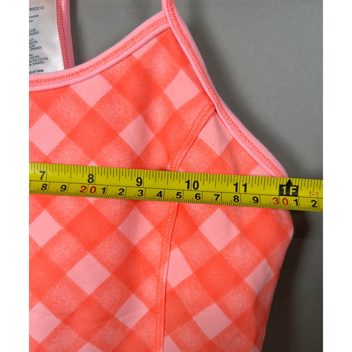 Ivivva Athletica Size 12 Polyester Girl Dress Plaid Orange