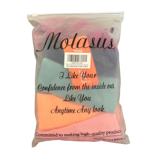 NWT Molasus Womens High Waisted 5 Underwear Pack size 2XL