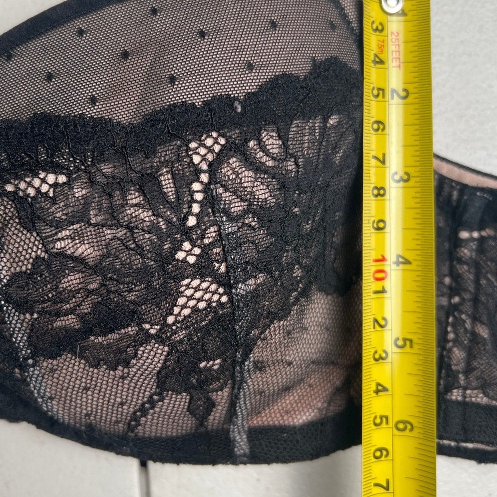 Torrid Curve Size 40B Push Up Bra Black Lace