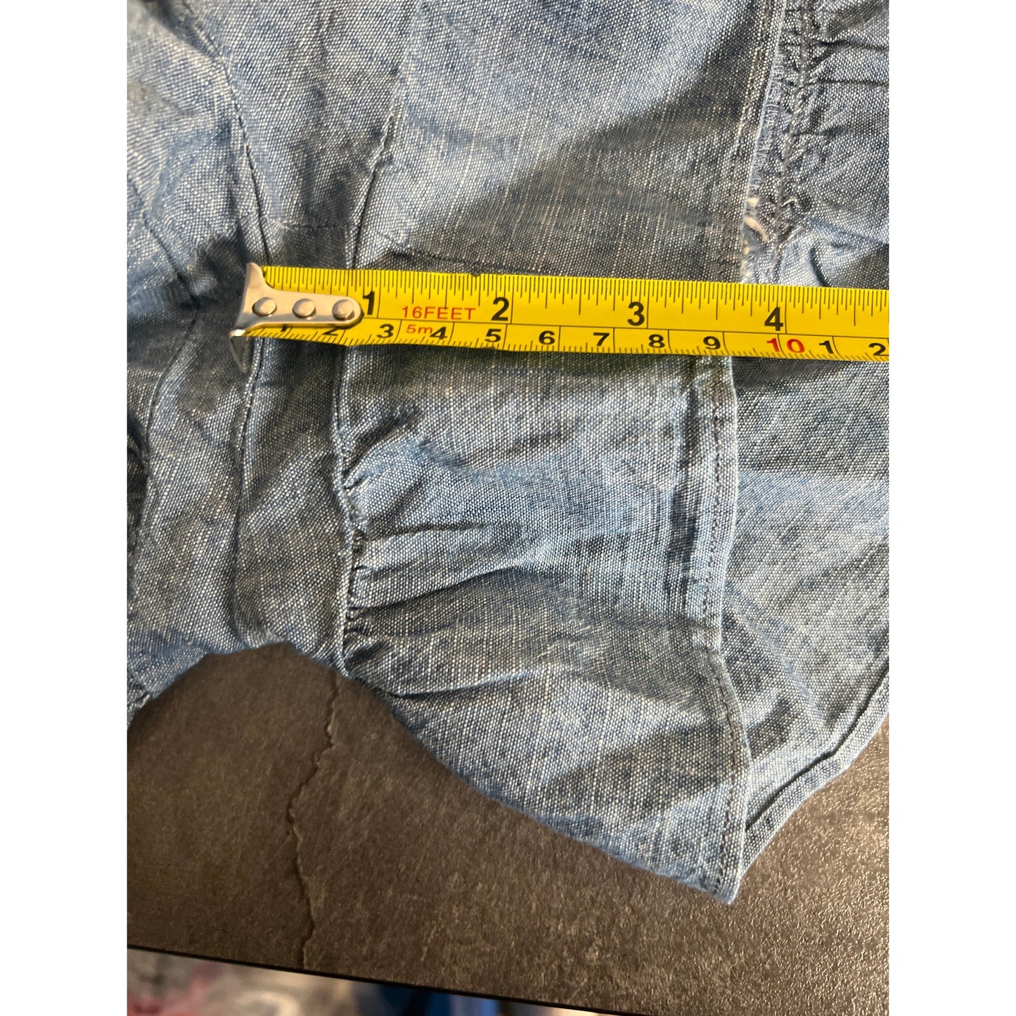 J. Crew Blue Women Size 10 Ruffle Shorts Cotton