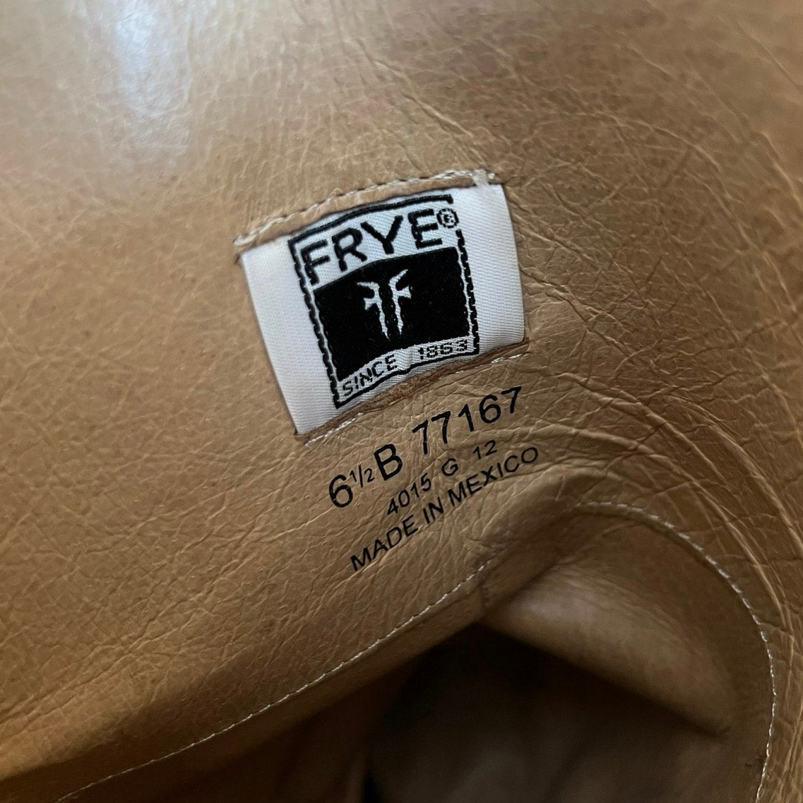 Frye Women Melissa Botton Redwood Riding Boots 6 1/2 Made In Mexico