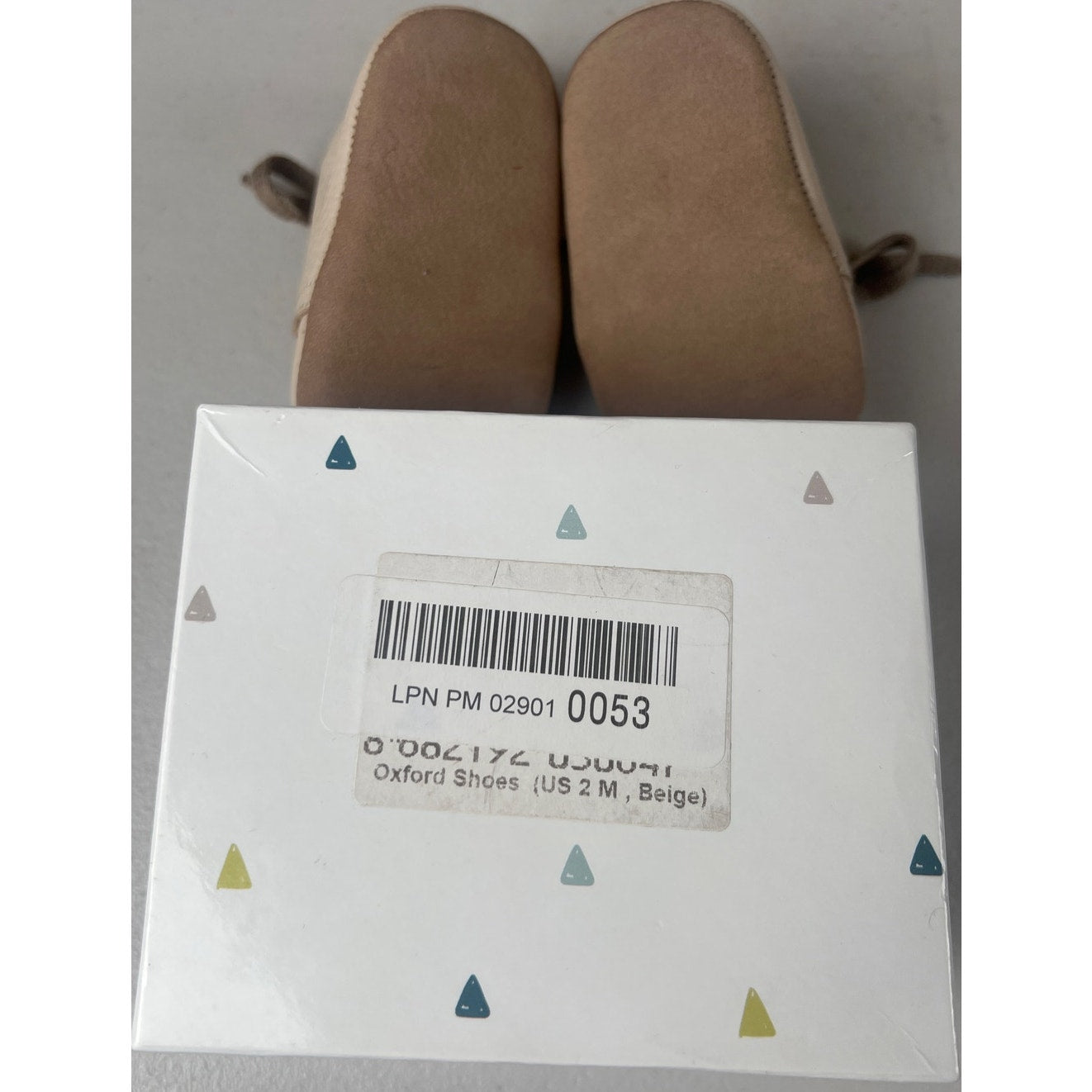 Ella Bonna Oxford Shoes Size 2 Beige Baby Booties