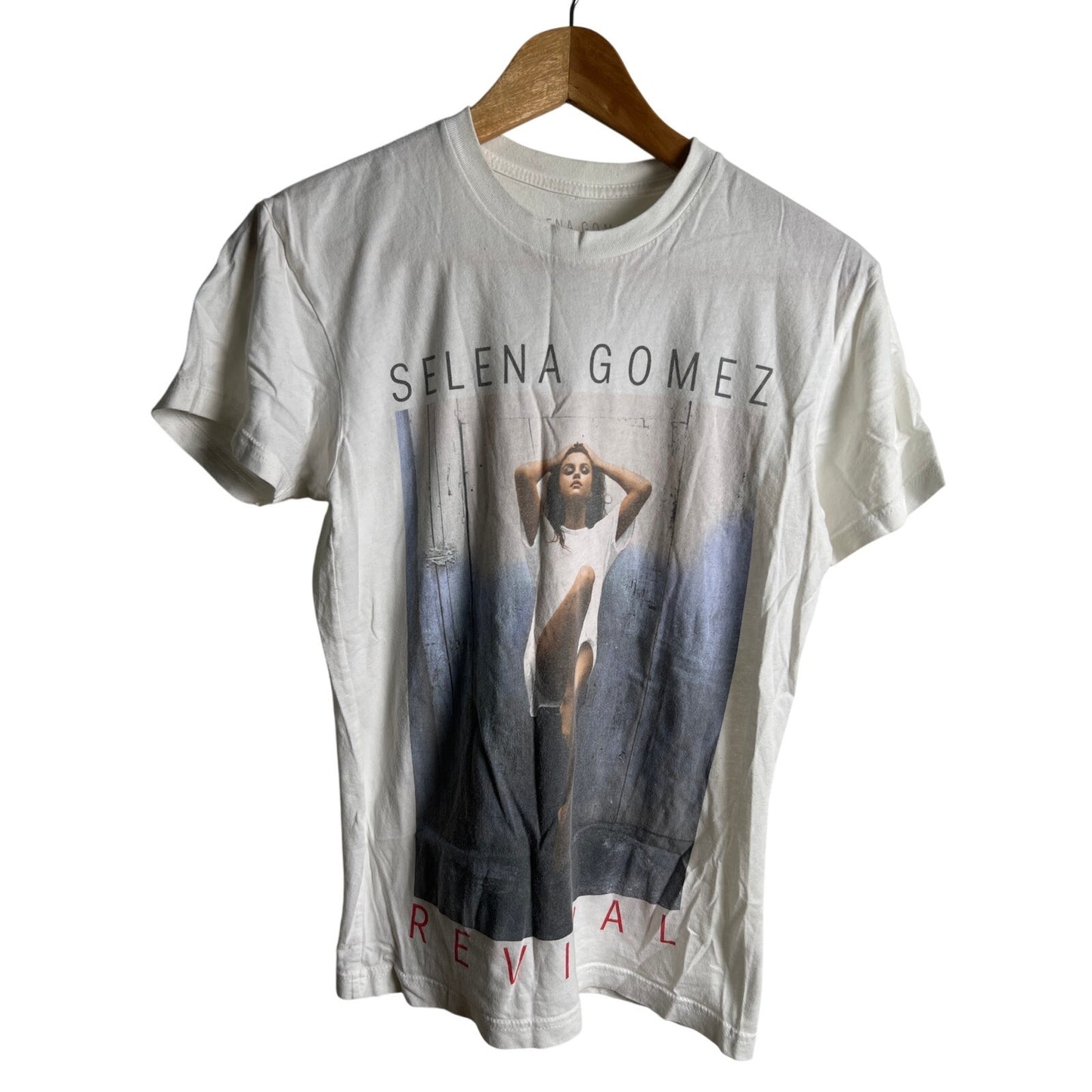 Selena Gomez Revival Tour White Graphic T-shirt 2016 Size XS
