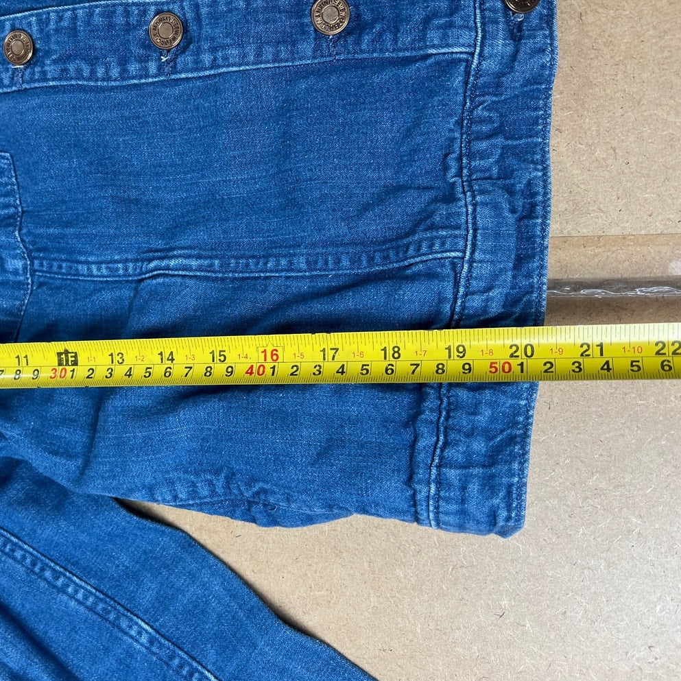 7 For All Mankind Women Button Up Jean Jacket Size Large