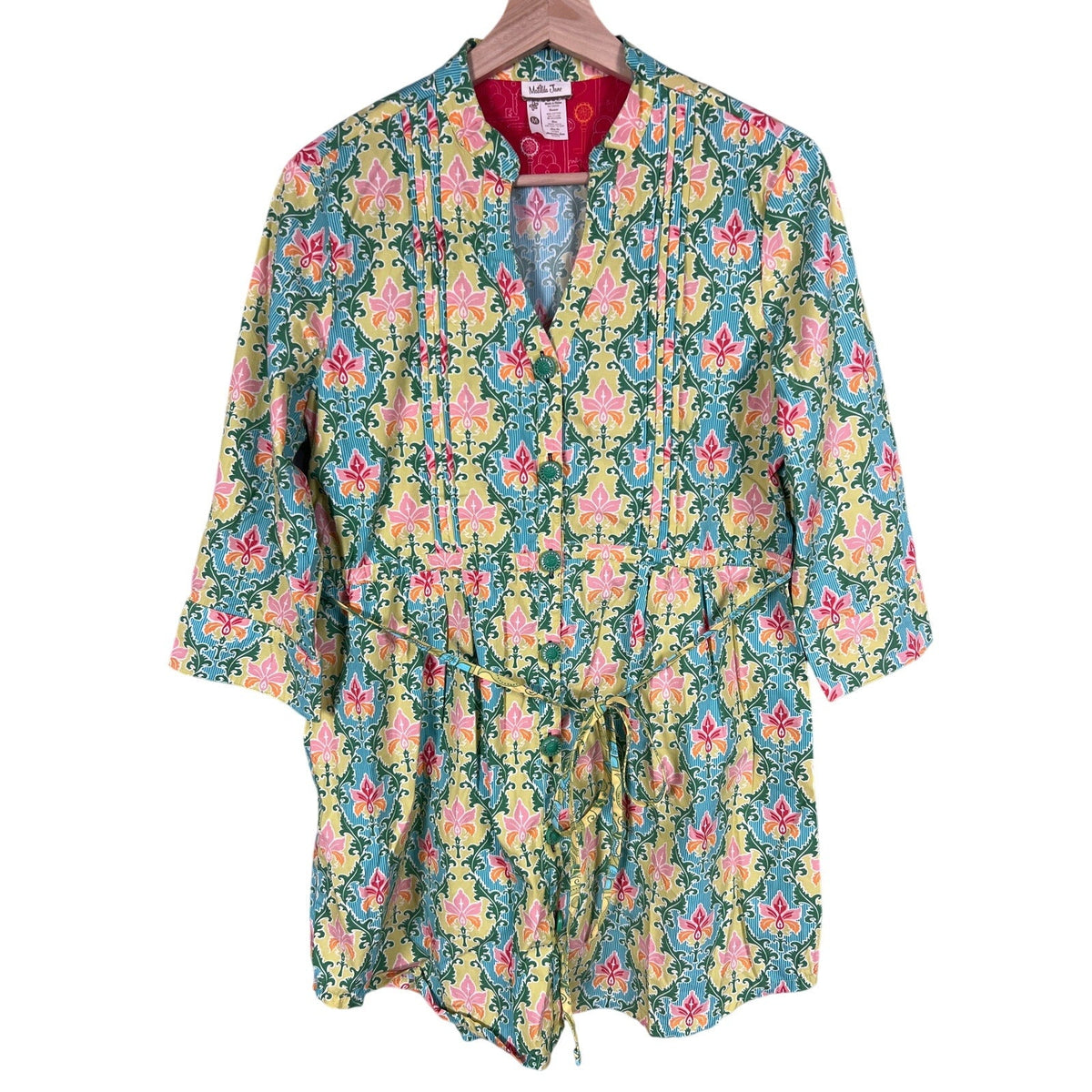 Matilda Jane Floral Sleeve Tunic Women Size M