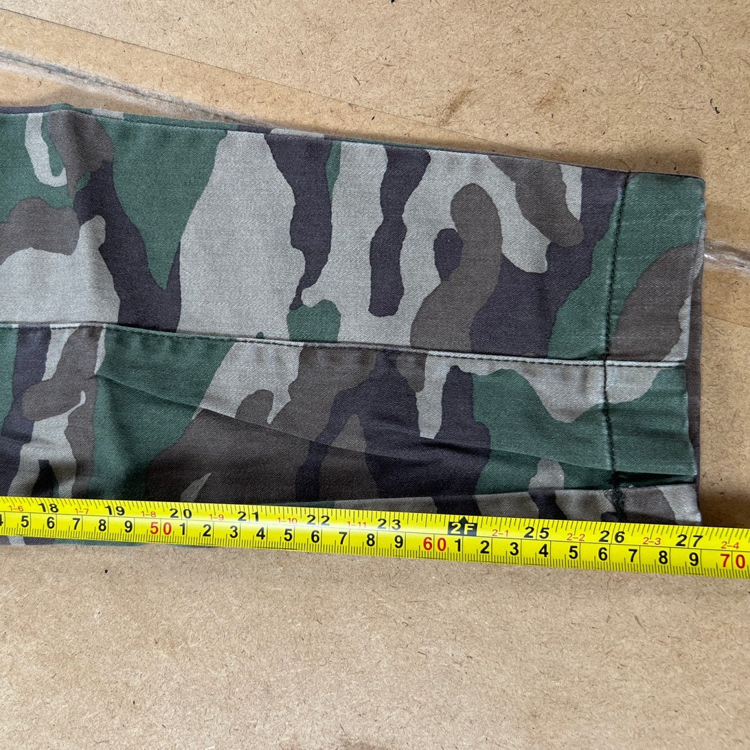 J.Crew Y2K Camouflage Cargo Pants Womens 29 Green Pockets Utility Gorpcore