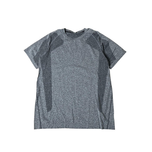 Columbia Shirt Mens M Gray Colorblock Short Sleeve Crew Neck Athletic Moisture