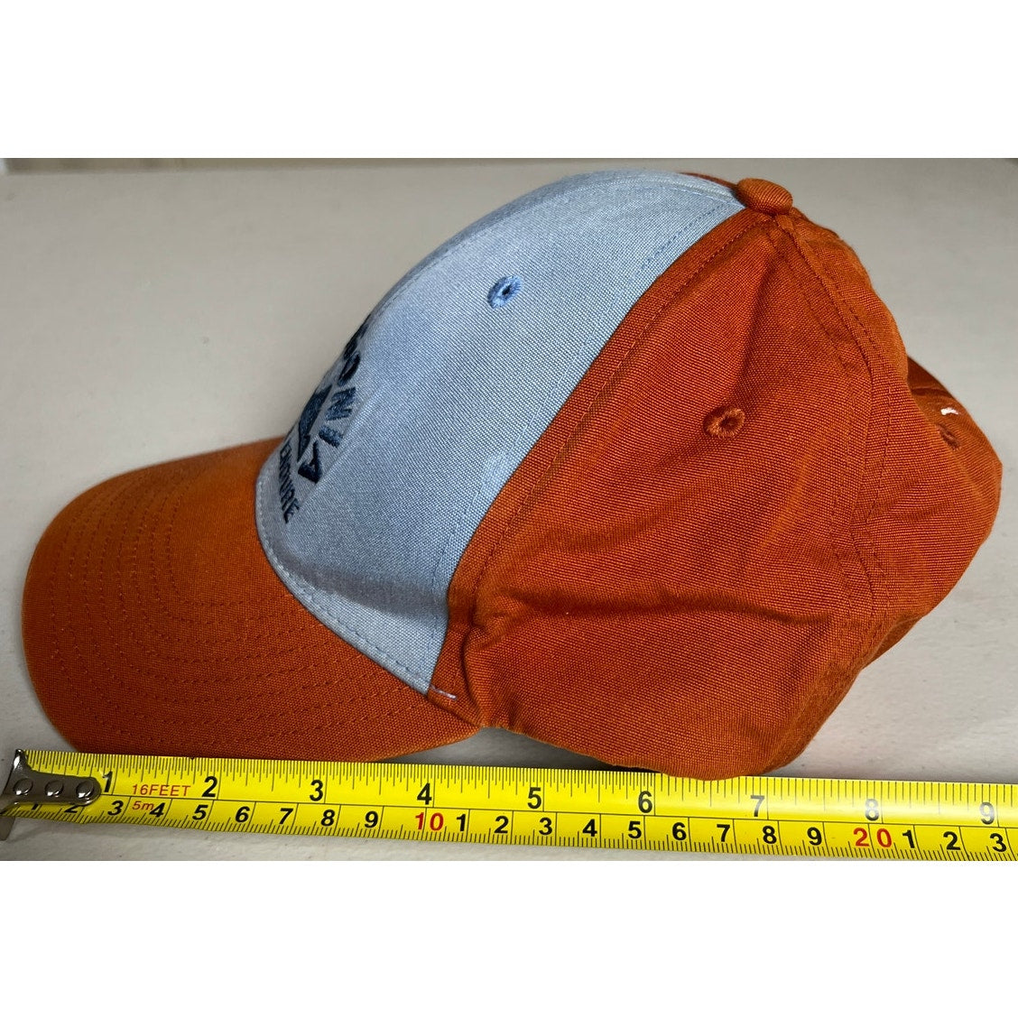 Patagonia Built To Endure Faded Hat Spell Out Logo Snap Back Baseball Cap