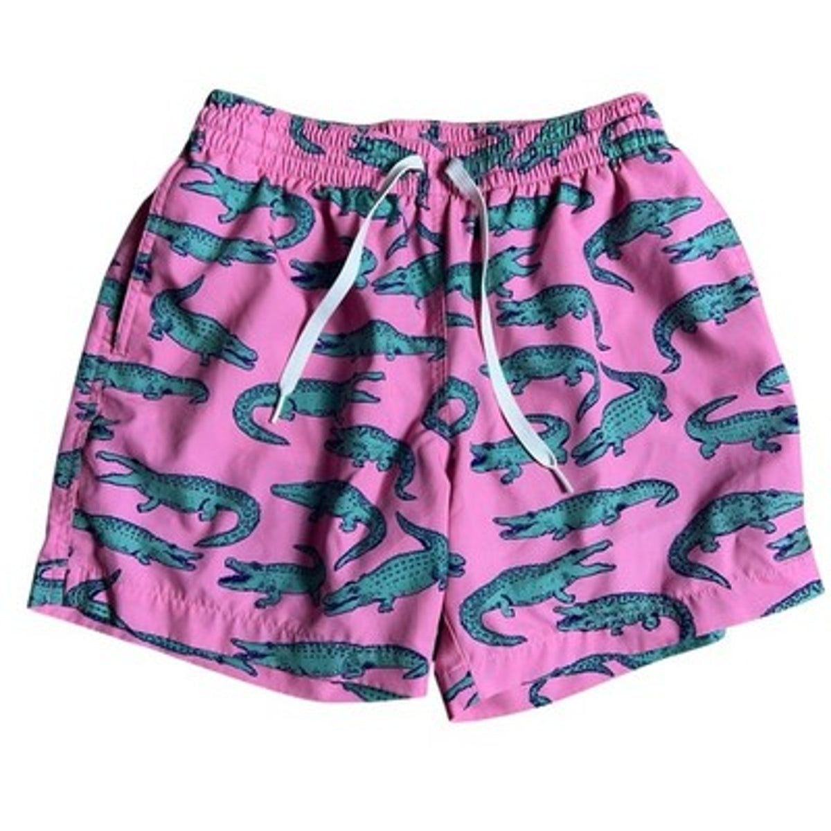 Chubbies Shorts Mens S Pink Bermuda Microfiber Drawstring Elastic Waist Pockets