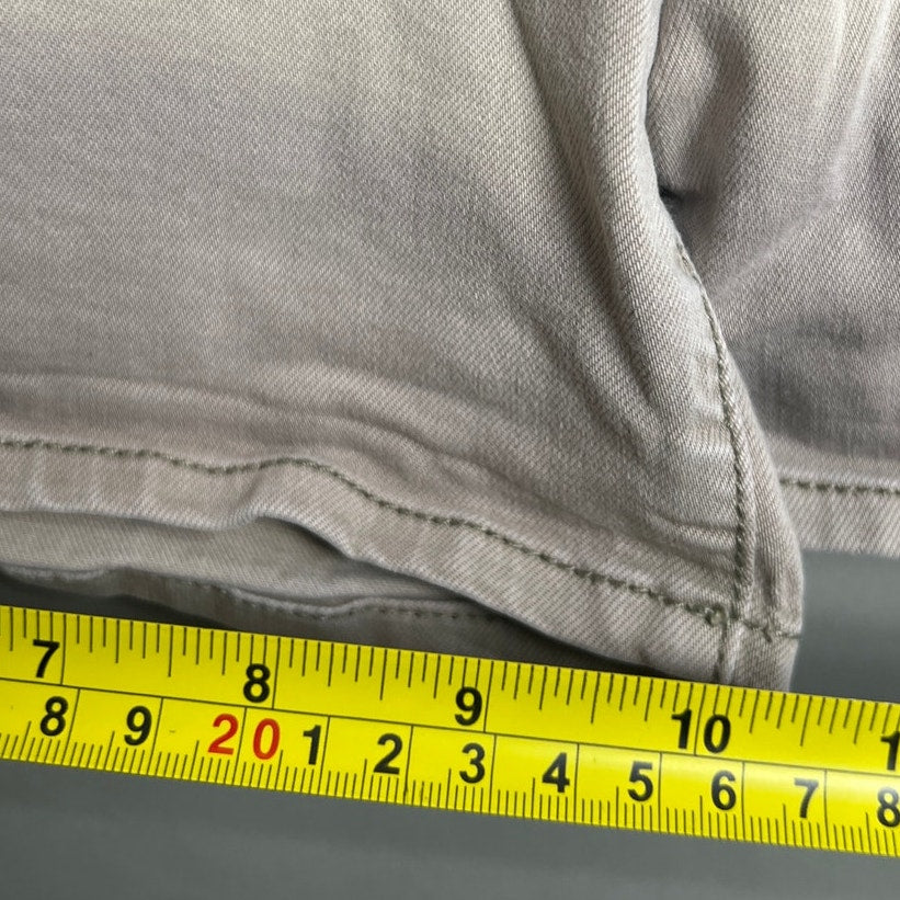 Dear John 29 Gray Faded Stretch Denim Shorts Distressed