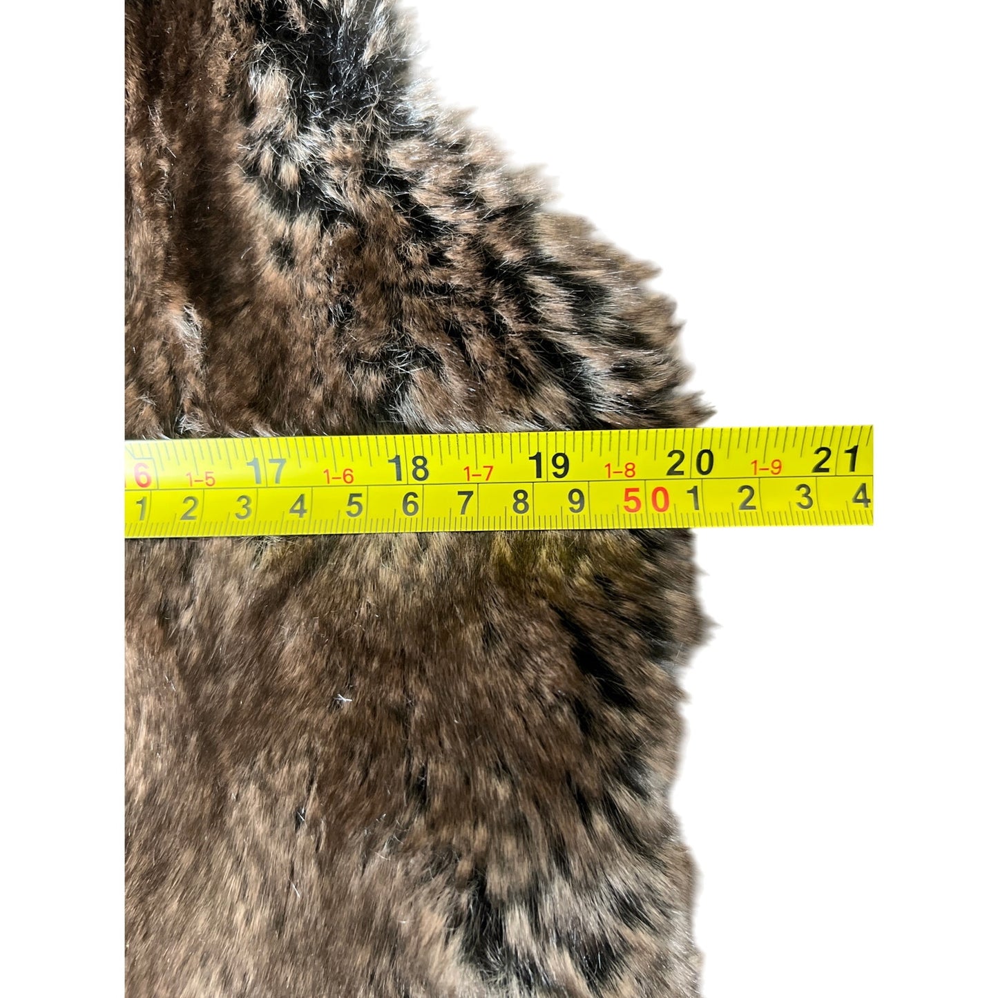 Tart Collections Women's Brown Faux Fur Sleeveless Vest Small