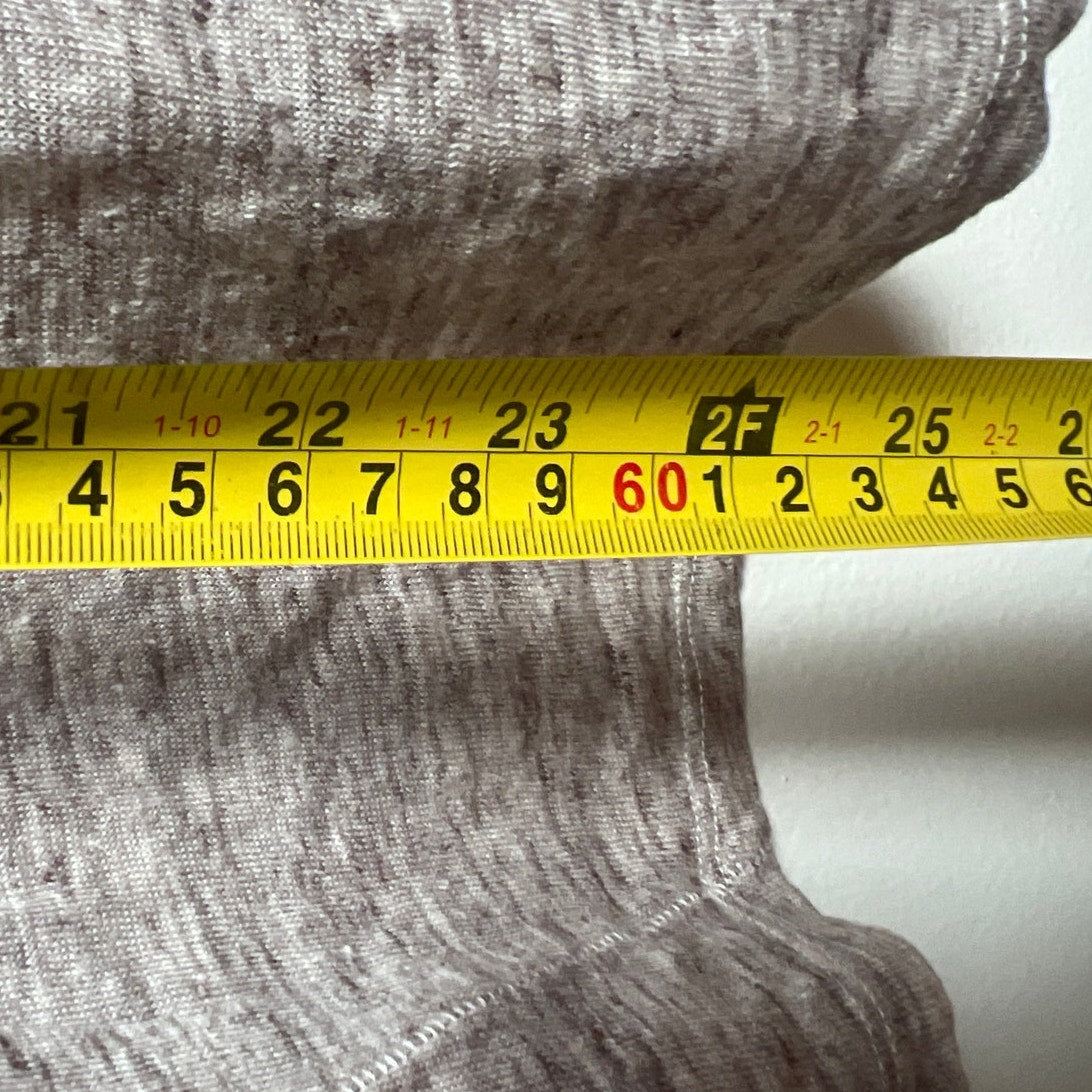 Willi Smith Grey And White 100% Linen Women's T-Shirt Size Large