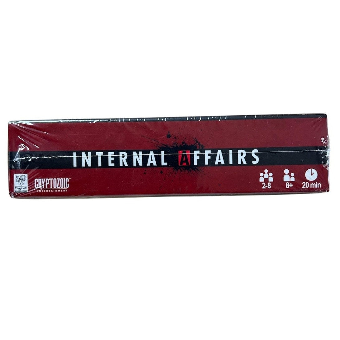 Internal Affairs Card Game 2-8 20 Min Age 8+ New Sealed Cryptozoic Entertainment