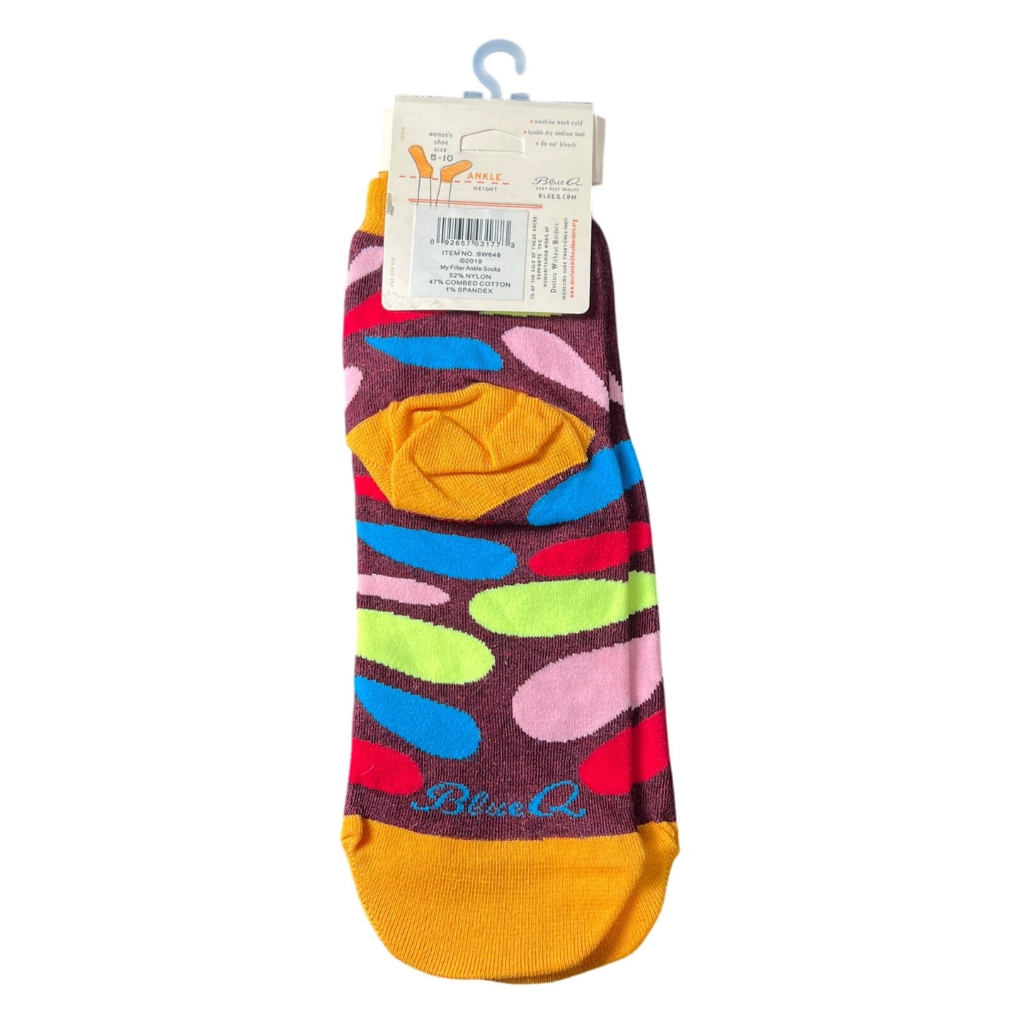 Blue Q Socks NWT Women's Ankle 5-10 Size