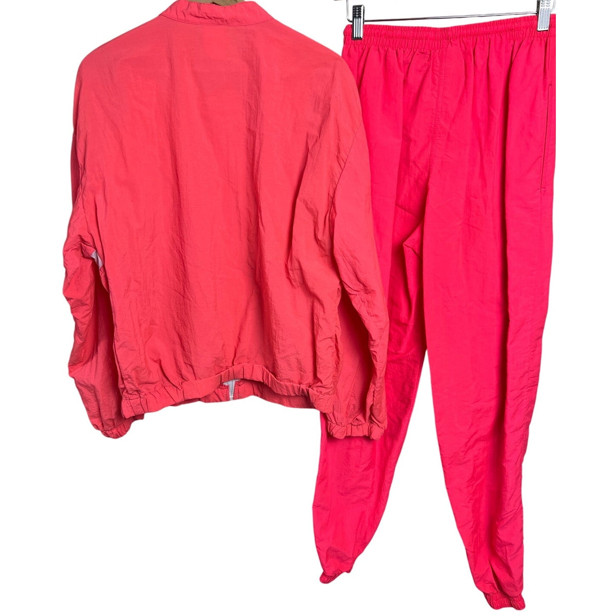 Vintage L.A. Gear Pink Windbreaker Size Large Jacket & Size Medium Pants