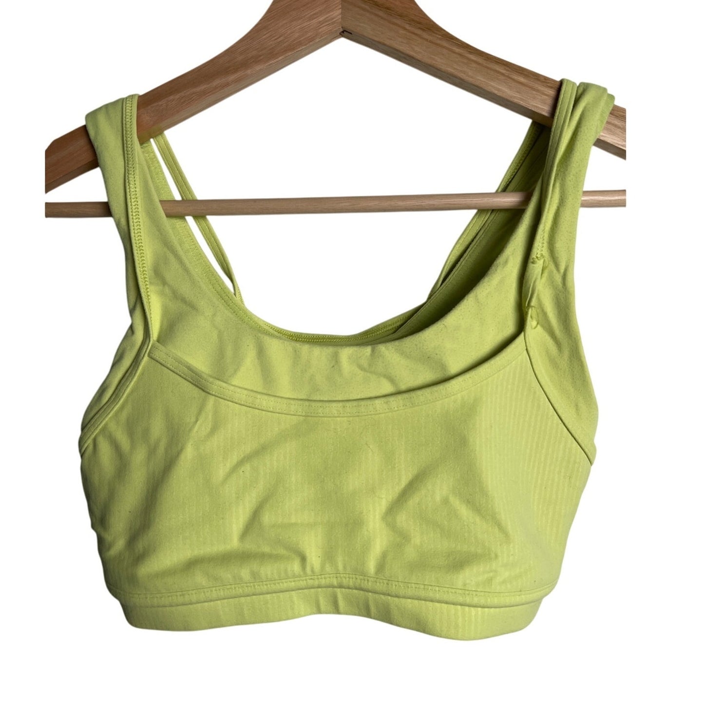 Lululemon Levi Yellow Buttery Soft Nulu Sports Bra Size 4