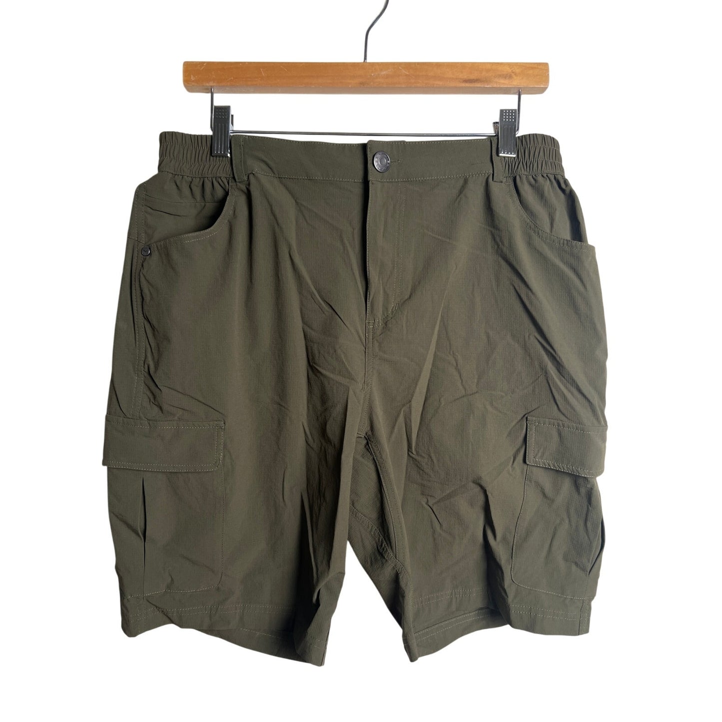 MIER Shorts Women's Size 12 Gray Nylon Stretch Cargo Lightweight Hiking Outdoor