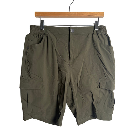 MIER Shorts Women's Size 12 Gray Nylon Stretch Cargo Lightweight Hiking Outdoor