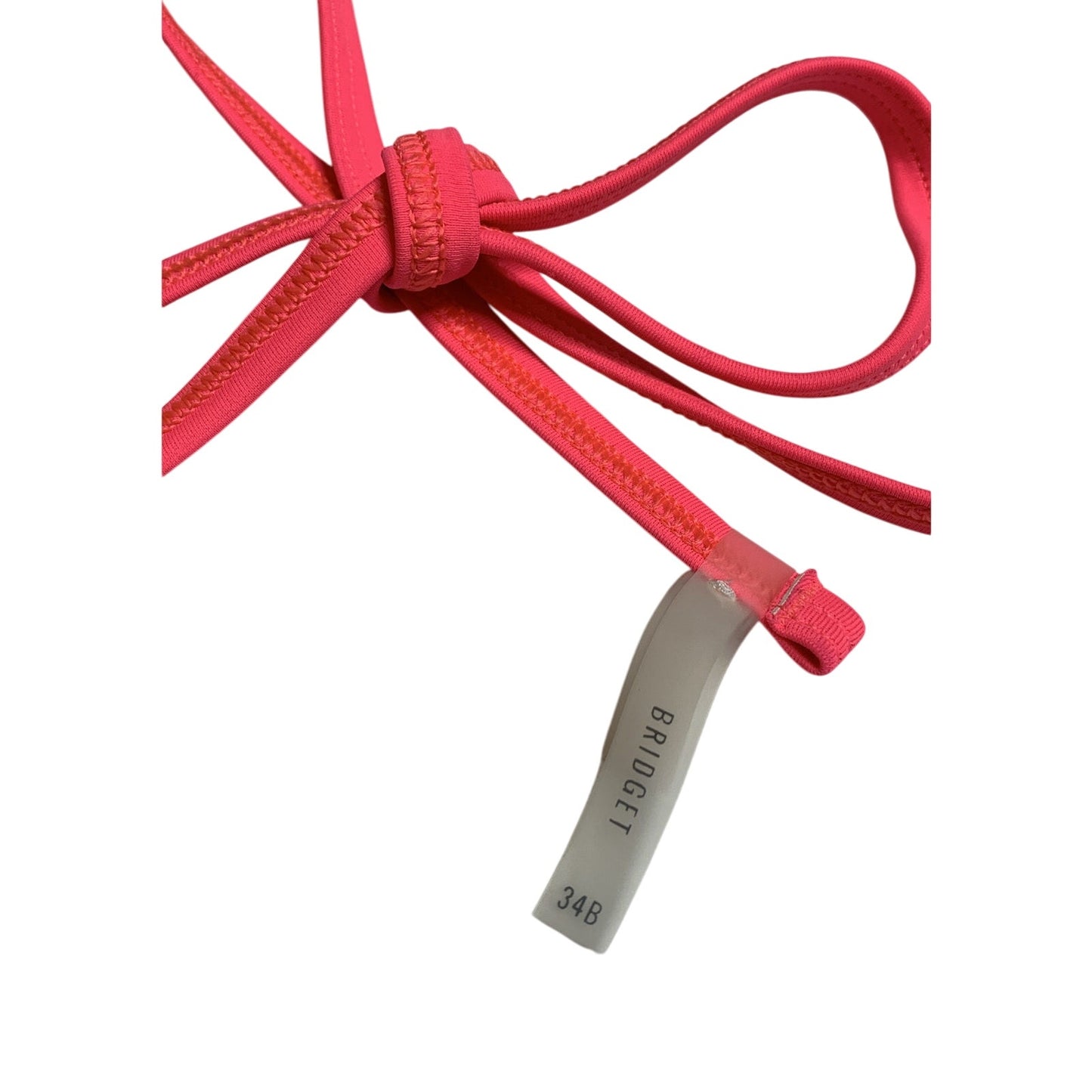 Aerie Neon Pink Ruffled Push Up Bikini Top-Size 34B - EUC