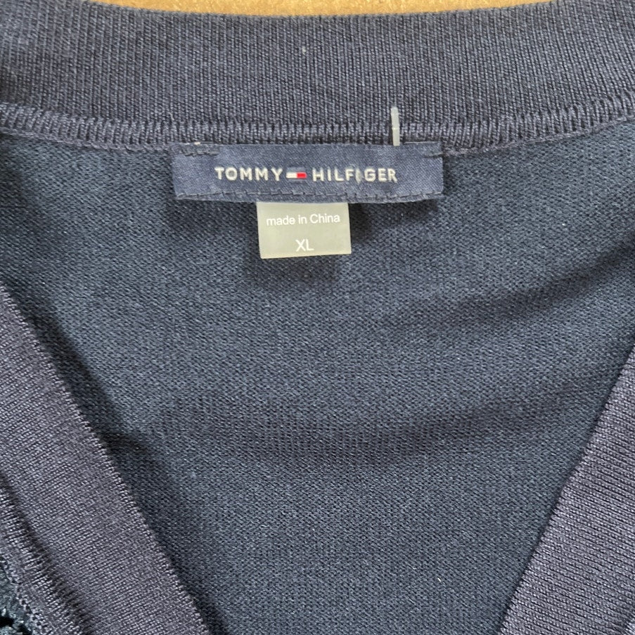 NWT Tommy Hilfiger knit Navy Blue Cardigan Women's Size XL