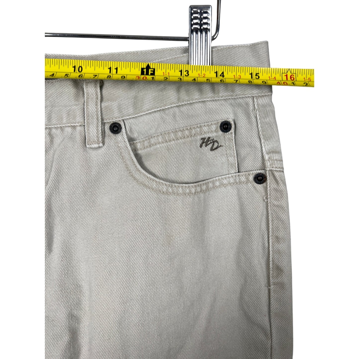 Harley Davidson Women's Cream Straight Leg Pants Size 8