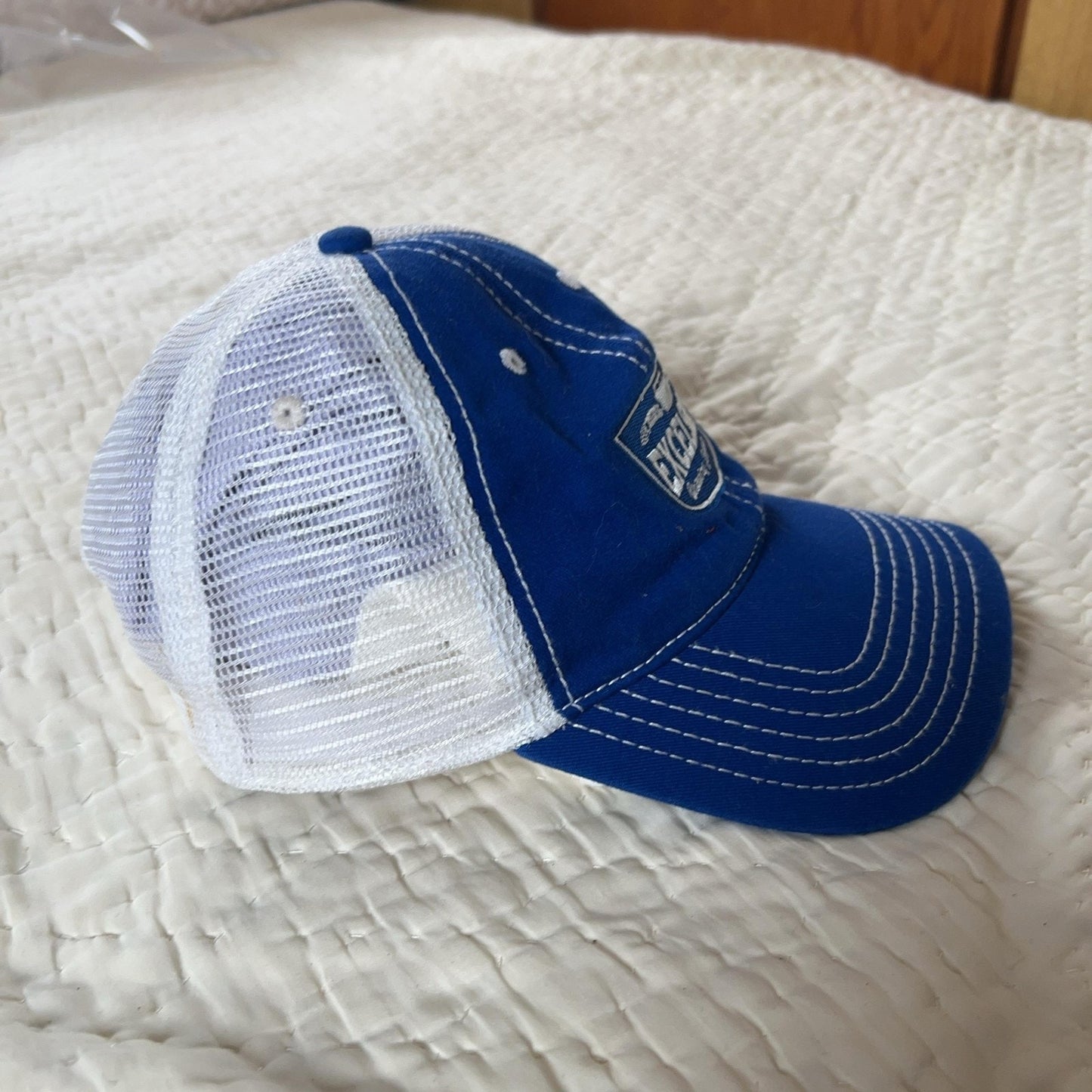 Otto Hat Cap Trucker Snap Back Mens One Size Blue Beer Mesh Breathable