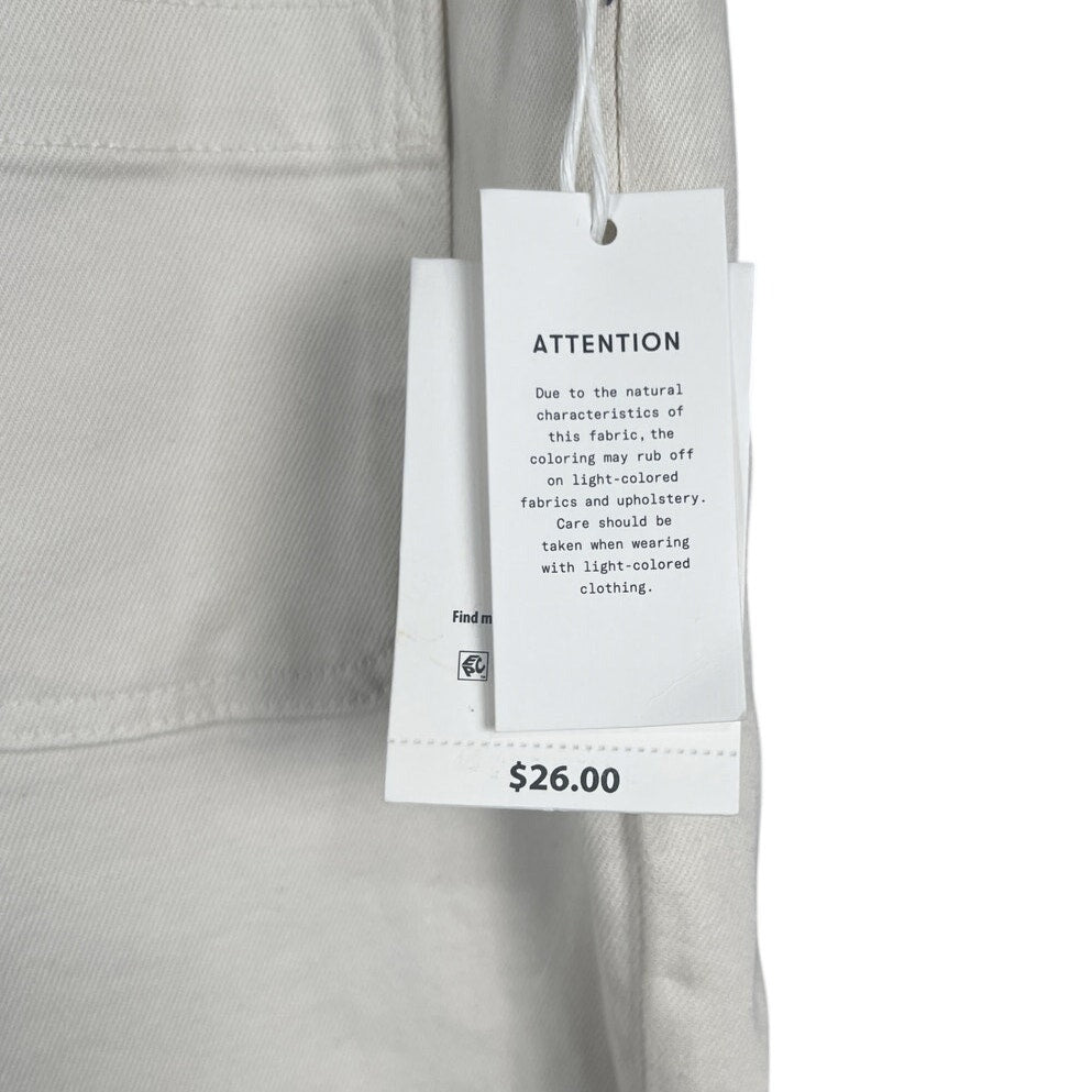 Free Assembly 16 Cotton NWT White Relax Cargo Pants