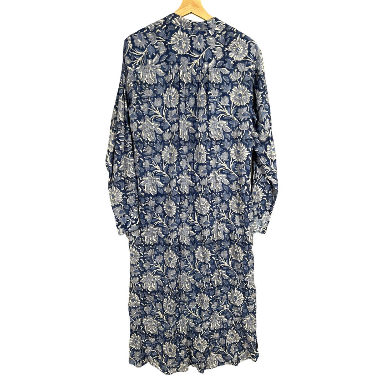 Mille Resort & Travel Blue Long XL 100% Cotton Maxi Dress Cover Up