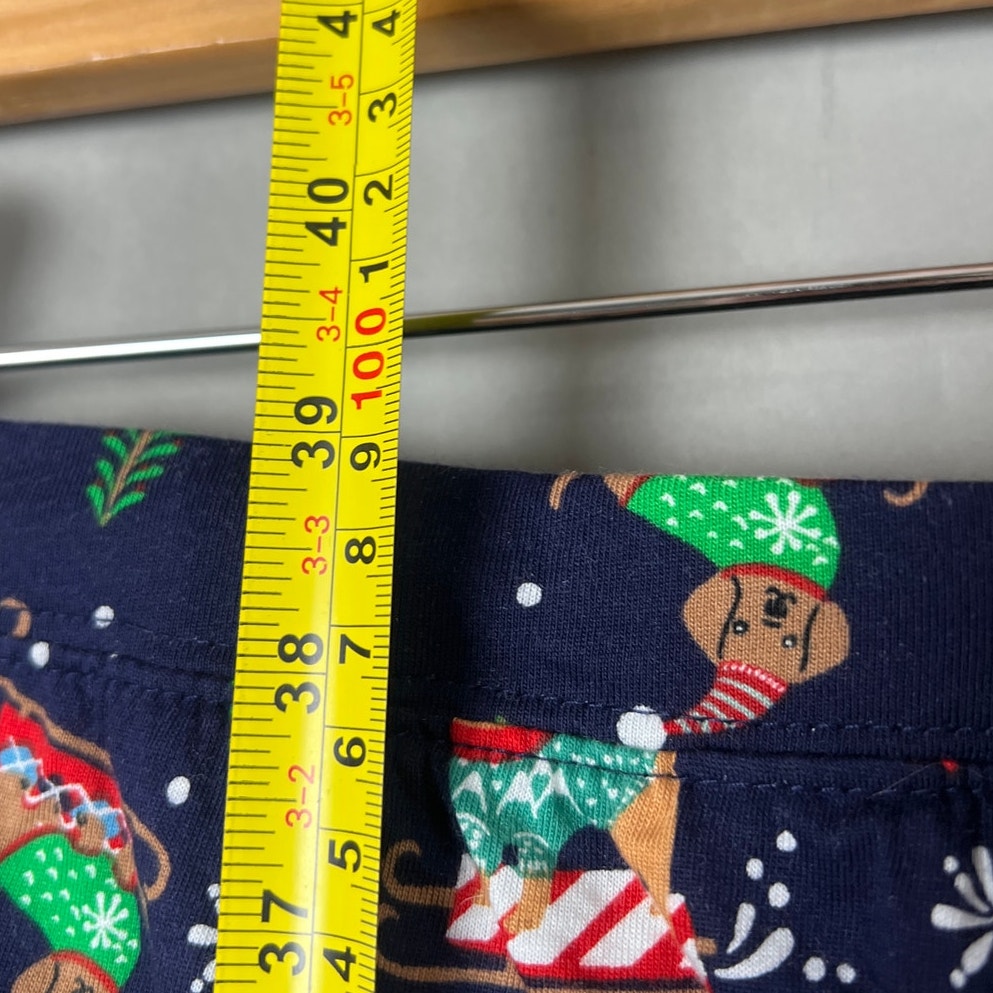 NWT Novagratz Warm Blue Dog AOP Pajama Pants Size XS